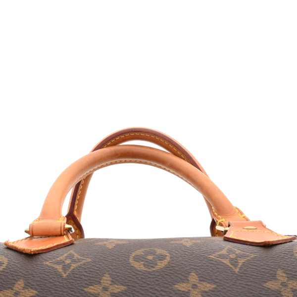 4 Louis Vuitton Monogram Speedy 35 Monogram Canvas Handbag Brown