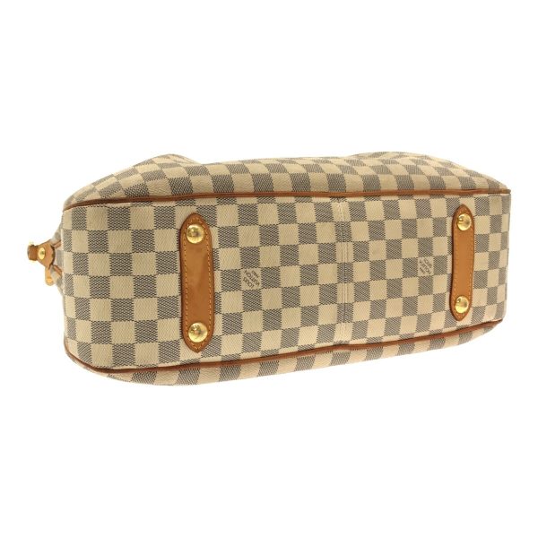 4 Louis Vuitton Siracusa GM Handbag Azur Damier Azur Canvas