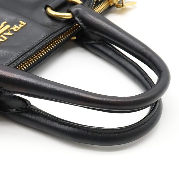 4 Prada Shoulder Bag Crossbody Leather Nero Black