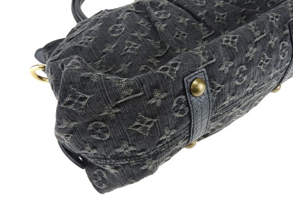 4 Louis Vuitton NeoCabby MM Noir Monogram Denim