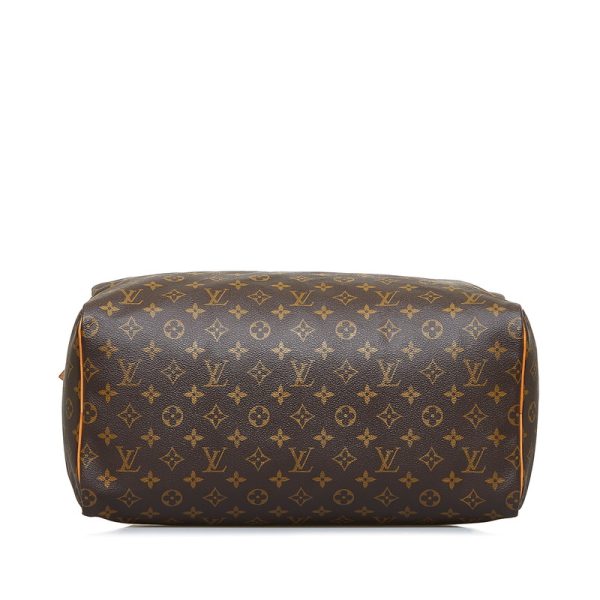 4 Louis Vuitton Monogram Speedy 40 Shoulder Bag Brown