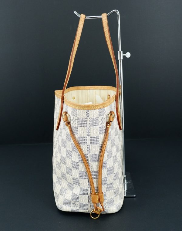 4 Louis Vuitton Neverfull PM Damier Azur Tote Bag Handbag