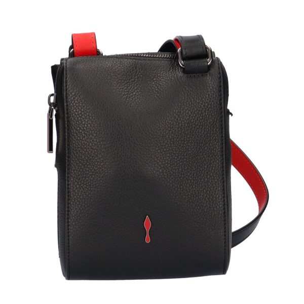 4 Christian Louboutin Shoulder Bag Leather Black