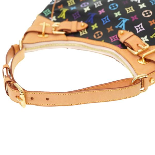 4m0057beg5 4 Louis Vuitton Monogram Multicolor Greta Noir Shoulder Bag Black