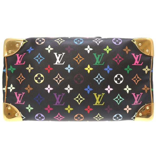 4m0076bga5 3 Louis Vuitton Monogram Multicolor Speedy 30 Noir Handbag