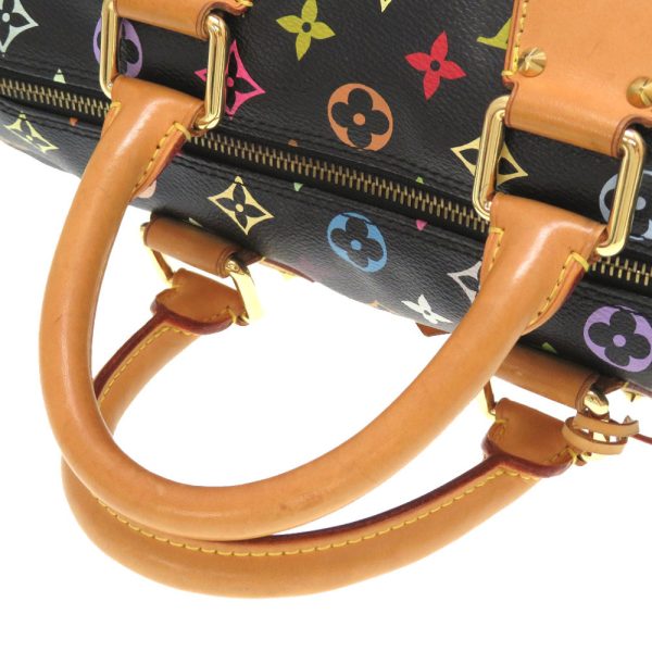 4m0076bga5 4 Louis Vuitton Monogram Multicolor Speedy 30 Noir Handbag