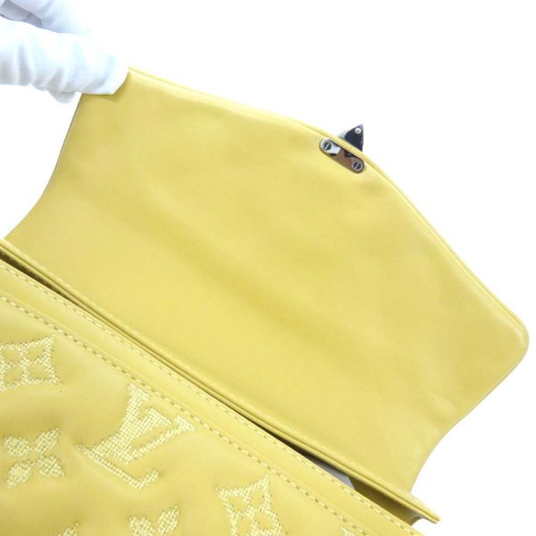 5 Louis Vuitton Pochette Monogram Chain Shoulder Bag Jaune Yellow