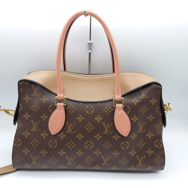 5 Louis Vuitton Tuileries Tote Handbag Shoulder Bag Monogram Brown