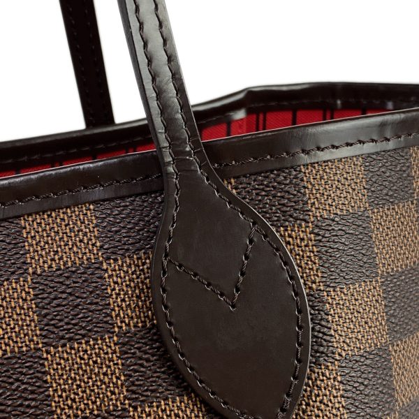 5 Louis Vuitton Neverfull MM Handbag Tote Bag Damier Brown