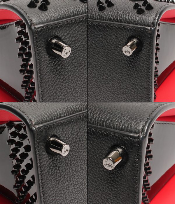 5 Christian Louboutin 2 Way Leather Handbag Paloma Medium Signature Spike Empire Leather