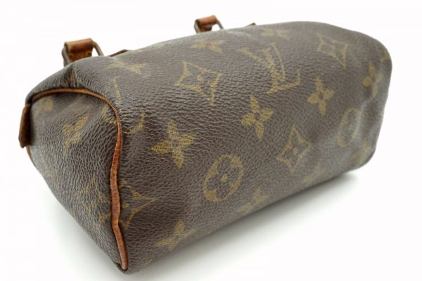 5 Louis Vuitton Mini Speedy Shoulder bag Monogram Leather Brown