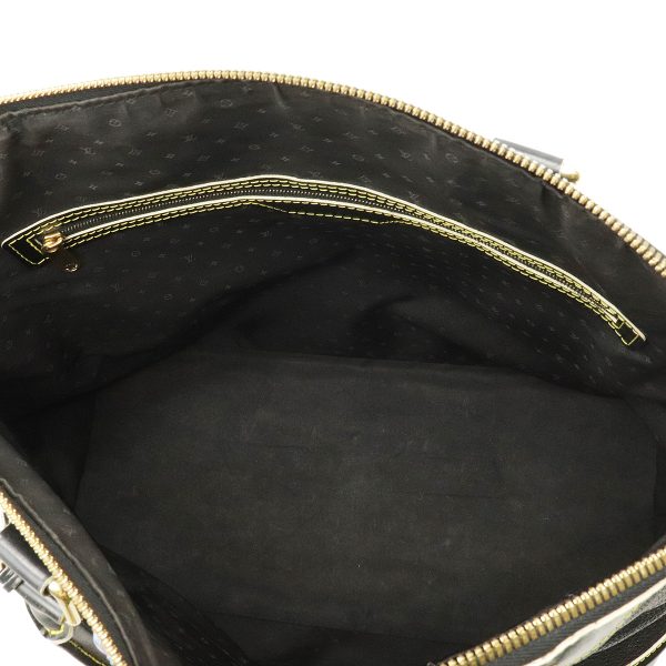 5 Louis Vuitton Suhari Lockit GM Shoulder Bag Leather Noir Black Black Gold Hardware