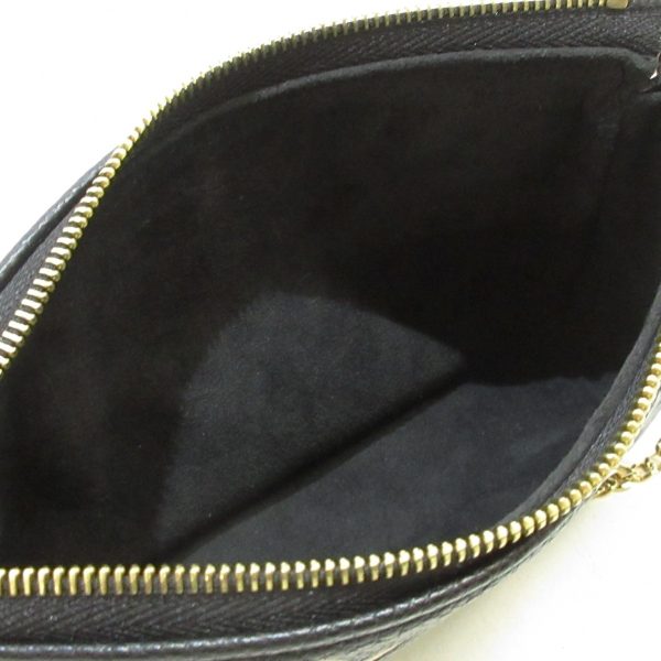 5 Louis Vuitton Mini Pochette Accessoire Handbag Black Beige
