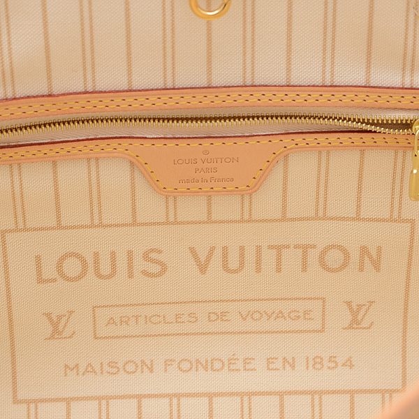 5 Louis Vuitton Damier Azur Neverfull PM Tote Bag With Pouch