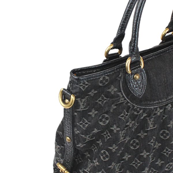 binary comment Louis Vuitton Monogram Denim Black Neocabby 2way Tote Bag