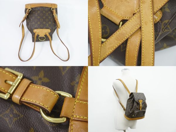 5 Louis Vuitton Montsouris MM Rucksack Backpack Monogram Brown