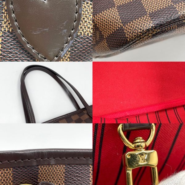 5 Louis Vuitton Tote Bag Damier Neverfull PM Handbag Shoulder Bag