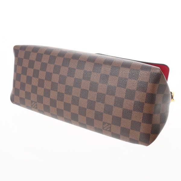 5 Louis Vuitton Damier Bobour MM Scarlet Damier Canvas 2way Bag A Rank