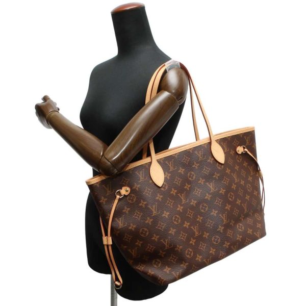 5 Louis Vuitton Tote Bag Monogram Neverfull MM With Pouch