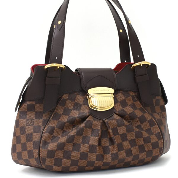 5000017884101398 1 Louis Vuitton Sistina PM Damier Ebene Canvas Leather Handbag