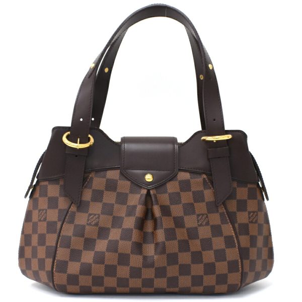 5000017884101398 3 Louis Vuitton Sistina PM Damier Ebene Canvas Leather Handbag