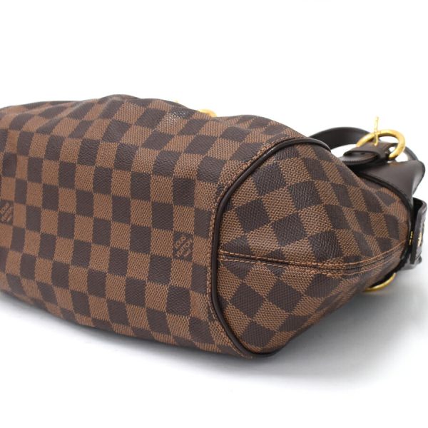 5000017884101398 5 Louis Vuitton Sistina PM Damier Ebene Canvas Leather Handbag