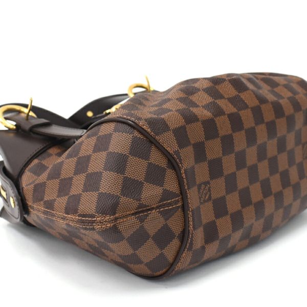 5000017884101398 6 Louis Vuitton Sistina PM Damier Ebene Canvas Leather Handbag