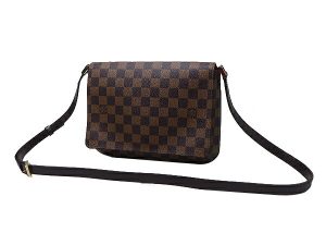 52985 1 Gucci Tote Bag GG Leather Dark Brown