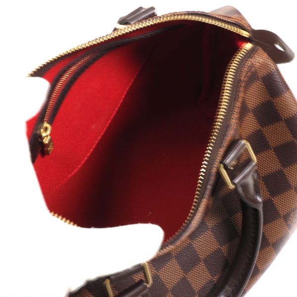 6 Louis Vuitton Speedy 25 Damier Ebene Brown