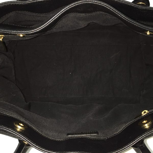 6 Chanel Caviar Skin Executive 2way Tote Bag Black