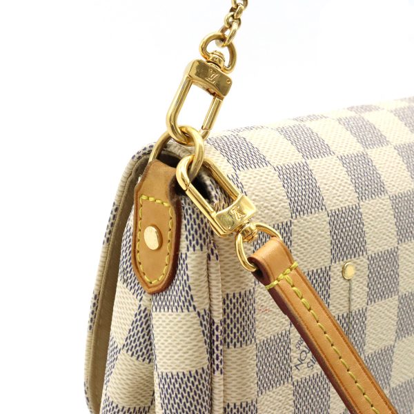 6 Louis Vuitton Damier Azur Favorite MM Accessory Pouch Clutch Bag