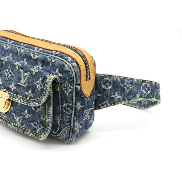 6 Louis Vuitton Monogram Denim Bum Bag Waist Bag Body Bag Shoulder Bag Blue