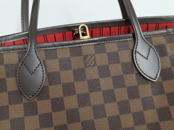 6 Louis Vuitton Neverfull PM Tote Bag Damier Ebene