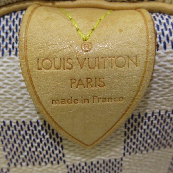 6 Louis Vuitton Speedy 30 Handbag Azure Damier