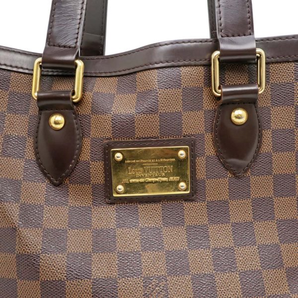 6 Louis Vuitton Hampstead PM Tote Bag Handbag Damier Dark Brown