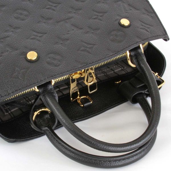 6 Louis Vuitton Montaigne BB Handbag Monogram Empreinte Noir