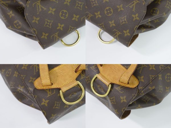 6 Louis Vuitton Montsouris MM Rucksack Backpack Monogram Brown