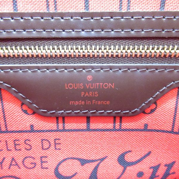 6 Louis Vuitton Neverfull Tote Bag PVC Coated Canvas Damier