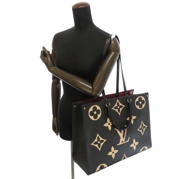 6 Louis Vuitton On The Go GM Monogram Emplant Empreinte BiColor Black