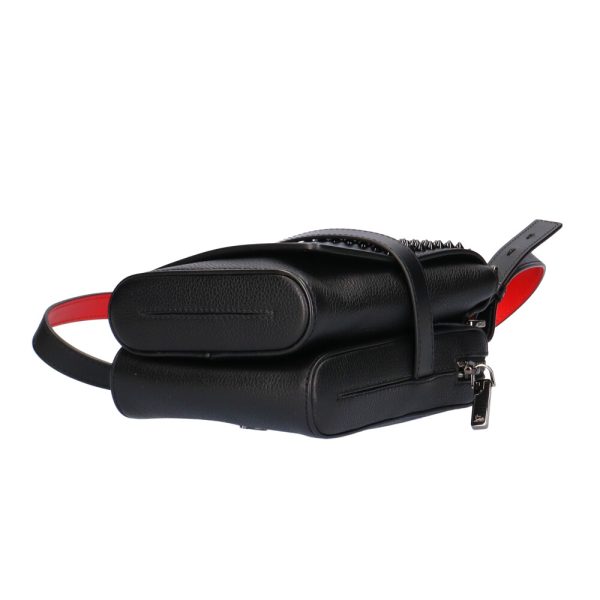 6 Christian Louboutin Shoulder Bag Leather Black