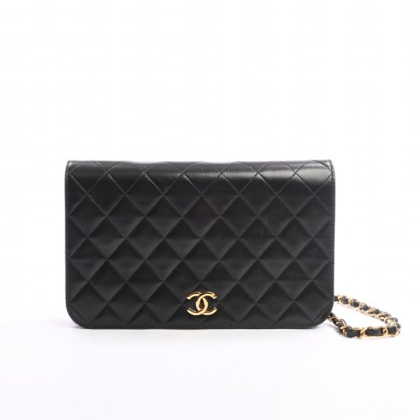 6062986 1 Chanel Chain Shoulder Bag Lambskin Black