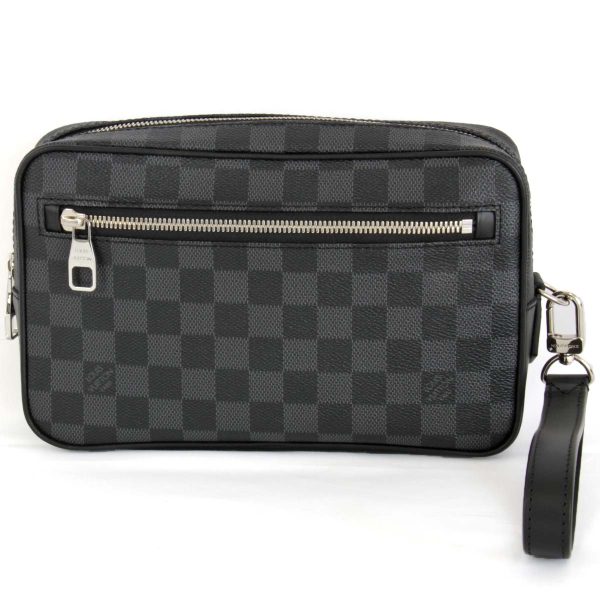 6895230502040p 1 Louis Vuitton Pochette Kasai Clutch Bag Damier Graphite Canvas