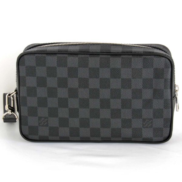 6895230502040p 2 Louis Vuitton Pochette Kasai Clutch Bag Damier Graphite Canvas