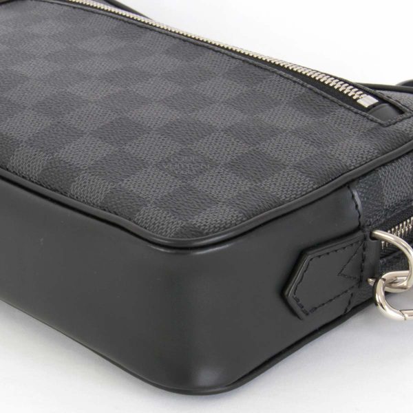 6895230502040p 5 Louis Vuitton Pochette Kasai Clutch Bag Damier Graphite Canvas