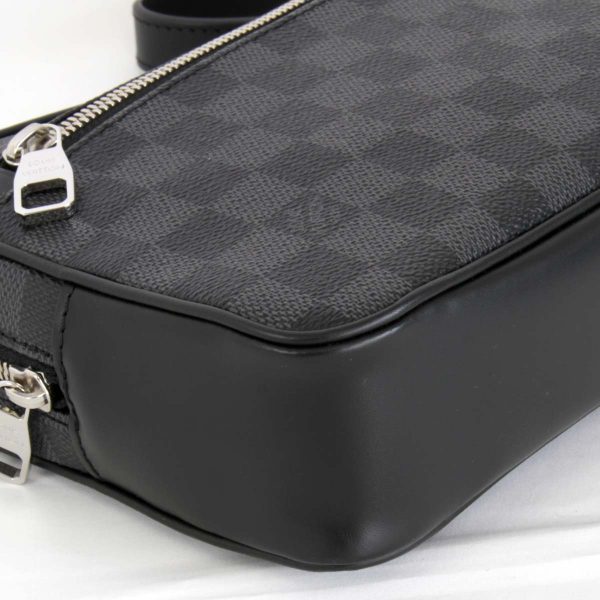 6895230502040p 6 Louis Vuitton Pochette Kasai Clutch Bag Damier Graphite Canvas