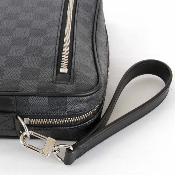 6895230502040p 7 Louis Vuitton Pochette Kasai Clutch Bag Damier Graphite Canvas