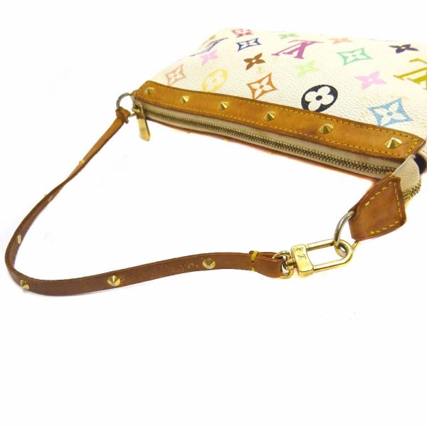 7 Louis Vuitton Pochette Accessoires Accessory Multicolor White