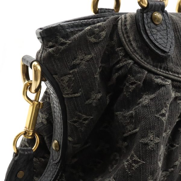 7 Louis Vuitton Monogram Denim Neo Cabby GM Black