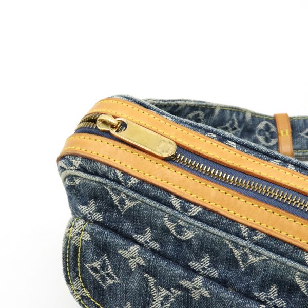 7 Louis Vuitton Monogram Denim Bum Bag Waist Bag Body Bag Shoulder Bag Blue