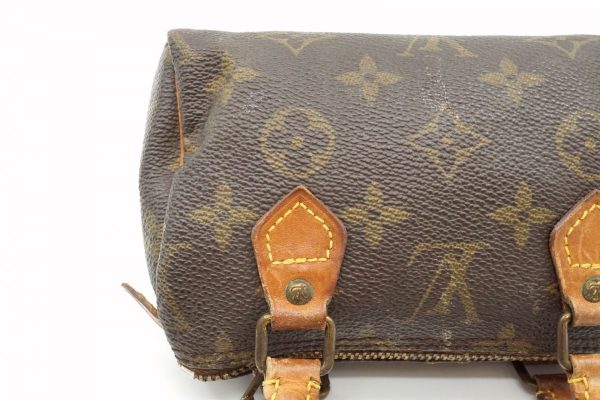 7 Louis Vuitton Mini Speedy Shoulder bag Monogram Leather Brown